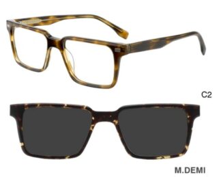 J853G10 C2 52-18-140 ECAILLE MARRON  SUNECLIPSE ACETATE + Etui