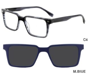 J853G10 C4 52-18-140 ECAILLE GRIS  SUNECLIPSE ACETATE + Etui