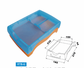 PENICHE BLEU L26CM-P18CM-H5CM