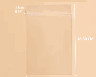 SAC006  Pochette Plastique Transparent Lunette 18.5CM * 9CM