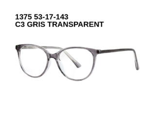1375 C3 GRIS TRANSPARENT 53-17-143 Glaza Branches flexibles