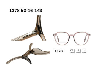 1378 C5 MARRON TRANSPARENT 53-16-143 Glaza Branches flexibles