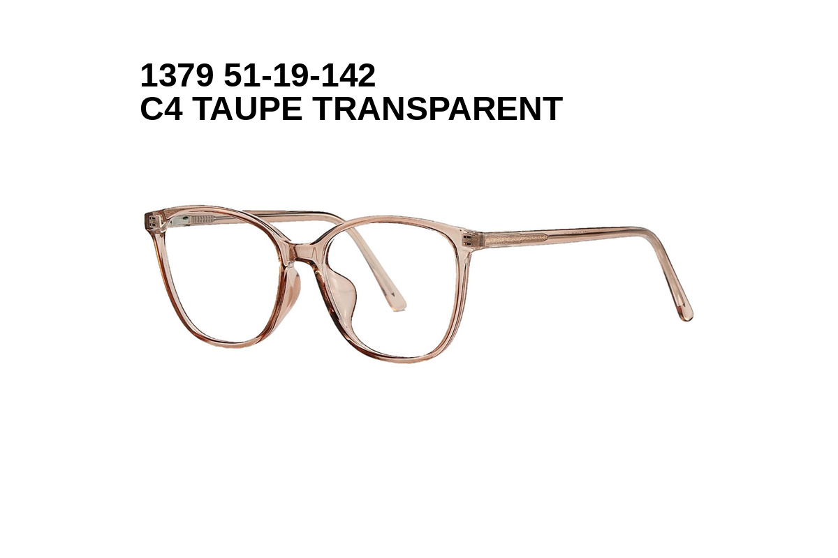 1379 C4 TAUPE TRANSPARENT 51-19-142 Glaza Branches flexibles