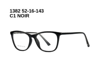 1382 C1 NOIR 52-16-143 Glaza Branches flexibles