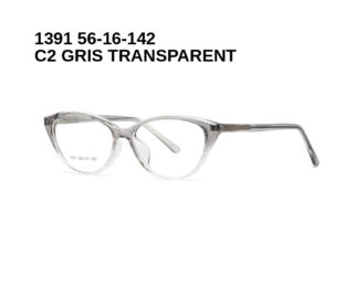 1391 C2 GRIS TRANSPARENT 56-16-142 Glaza Branches flexibles