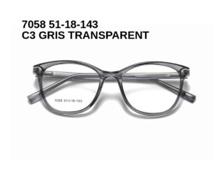 7058 C3 GRIS TRANSPARENT 51-18-143 Glaza Branches flexibles