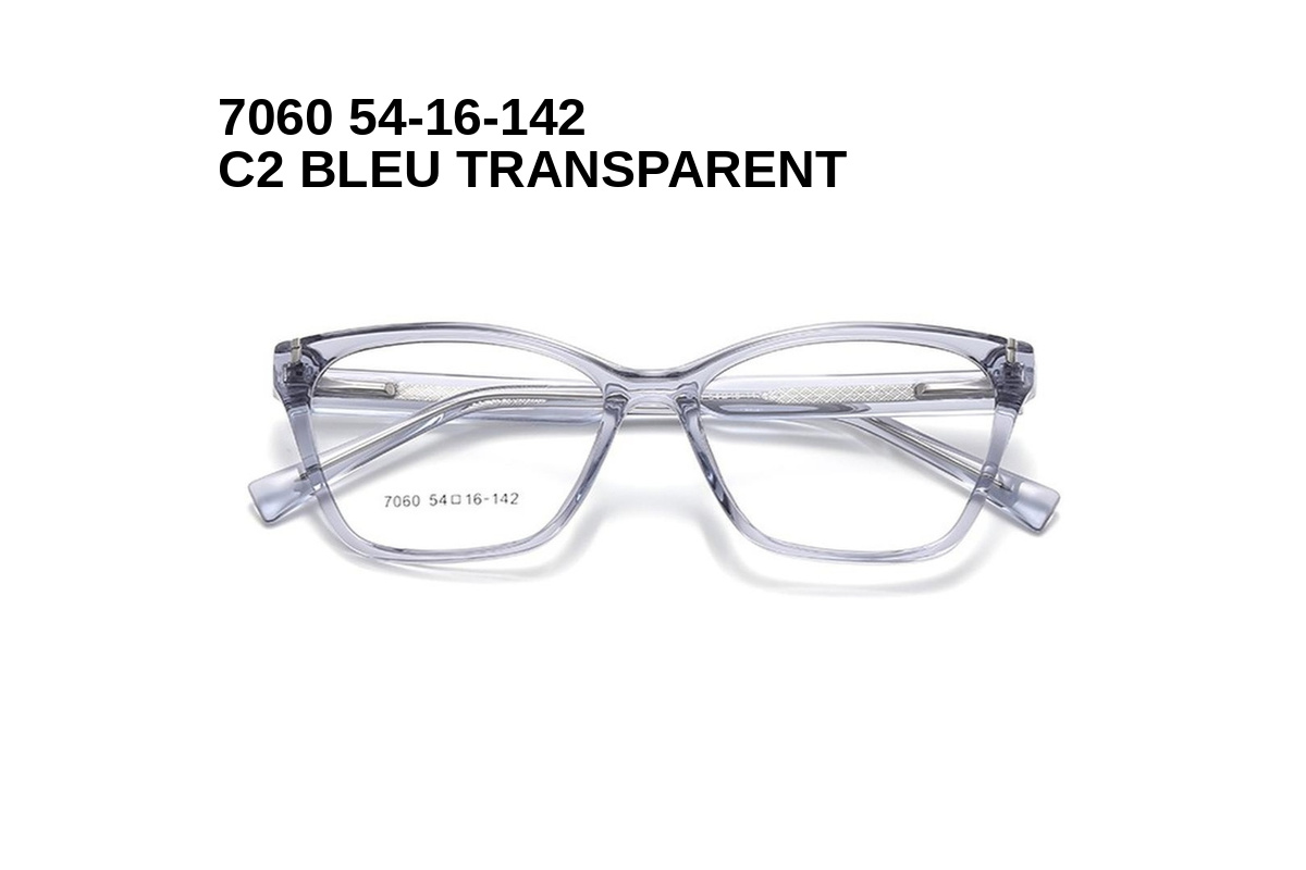 7060 C2 BLEU TRANSPARENT 54-16-142 Glaza Branches flexibles