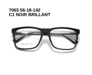 7065 C1 NOIR BRILLANT 56-18-142 Glaza Branches flexibles