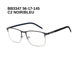 BB3347 C2 NOIR/BLEU 56-17-145 Bruno Botti + Etui