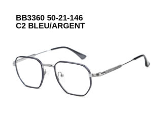 BB3360 C2 BLEU/ARGENT 50-21-146 Bruno Botti + Etui