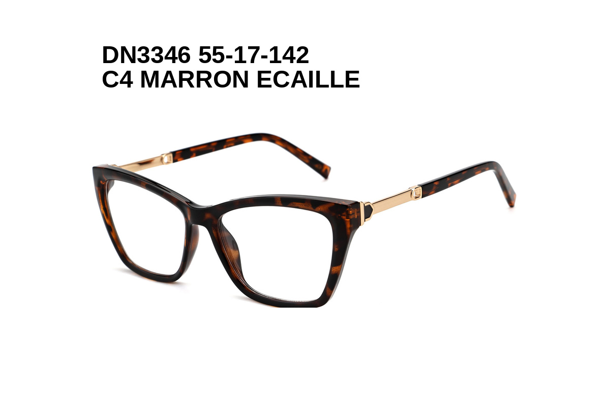 DN3346 C4 MARRON ECAILLE 55-17-142 Donna + Etui