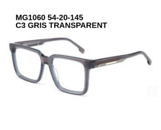 MG1060 C3 GRIS TRANSPARENT 54-20-145 Tom Jackman Acétate + Etui